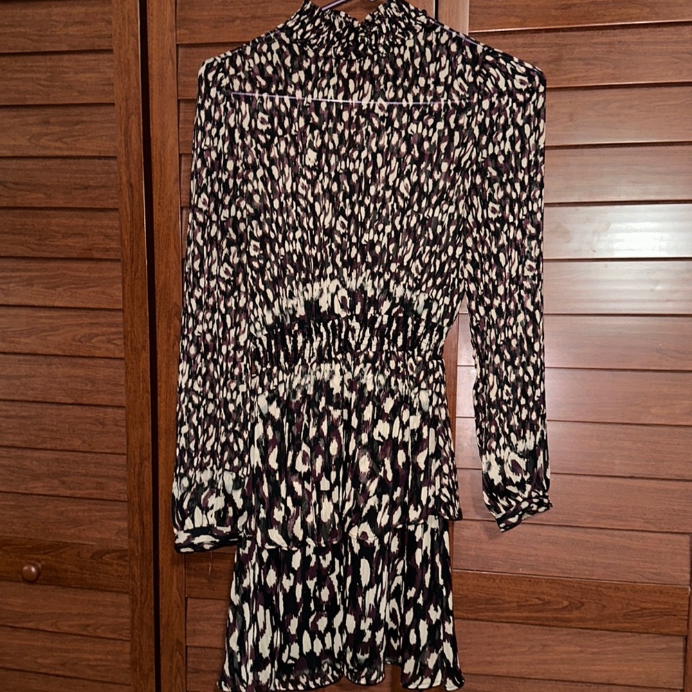 Zara violet print dress - never worn - perfect condition